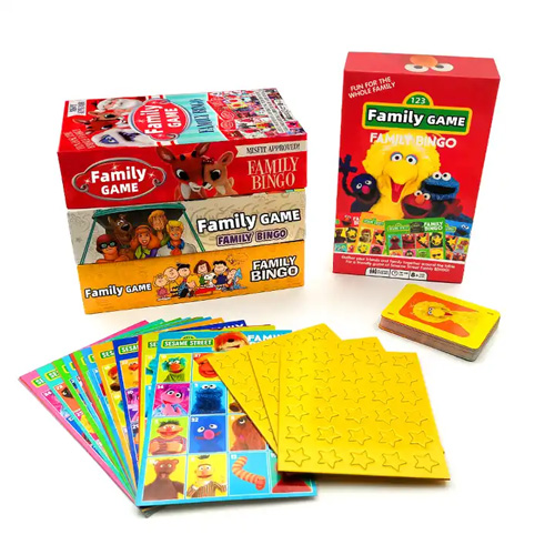 Customize Family Bingo Board Game Card Game With Logo