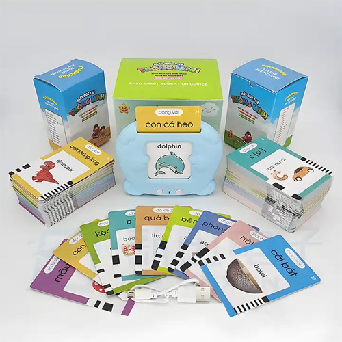 Custom Talking Flash Cards Reader Flashcards Learning Toy Kids Pocket Vocabulary For Kids